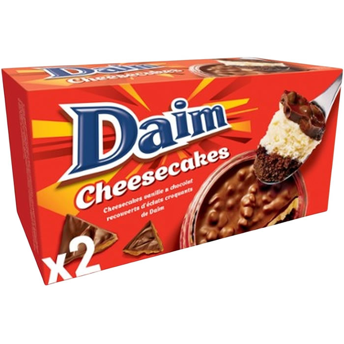 DAIM – Cheesecakes vanille et chocolat 2 x 85g