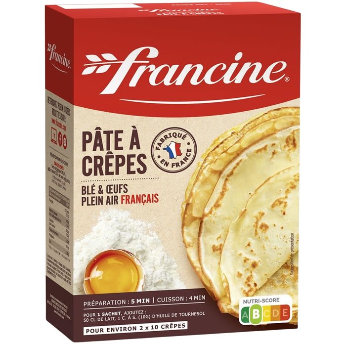 FRANCINE – Préparation pour crêpes 380 g