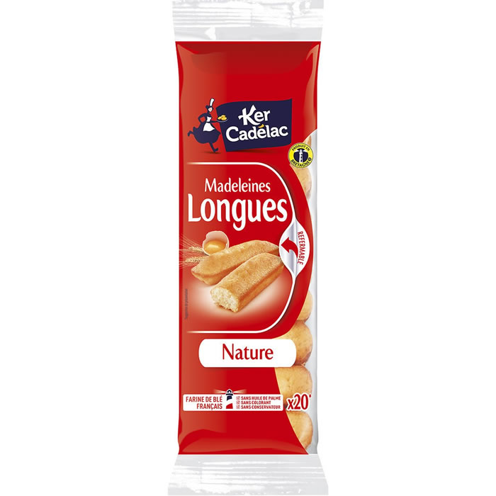 KER CADELAC – Madeleines longues nature 220g