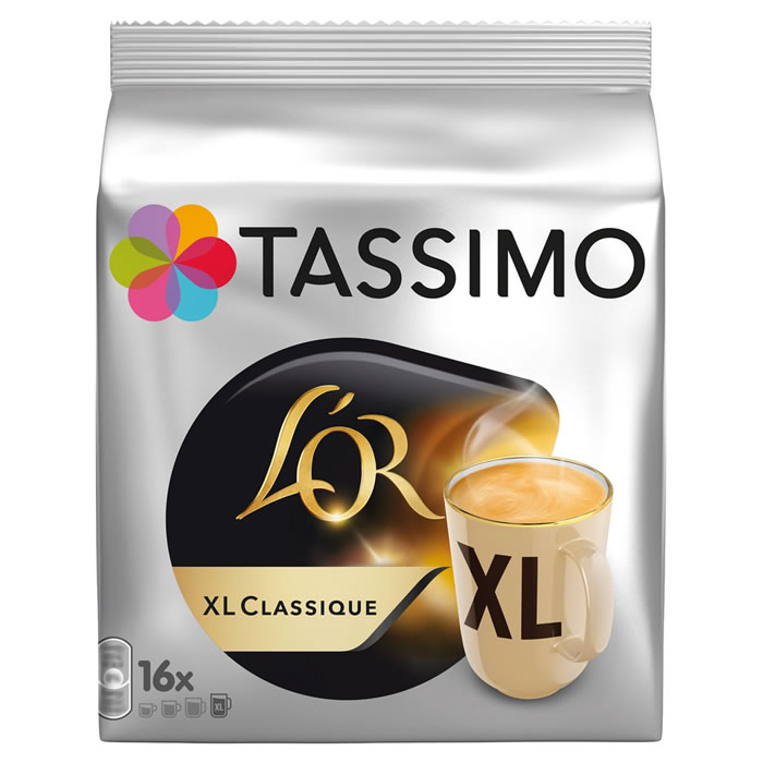 TASSIMO L’Or – Dosettes de café XL classique (16 dosettes)