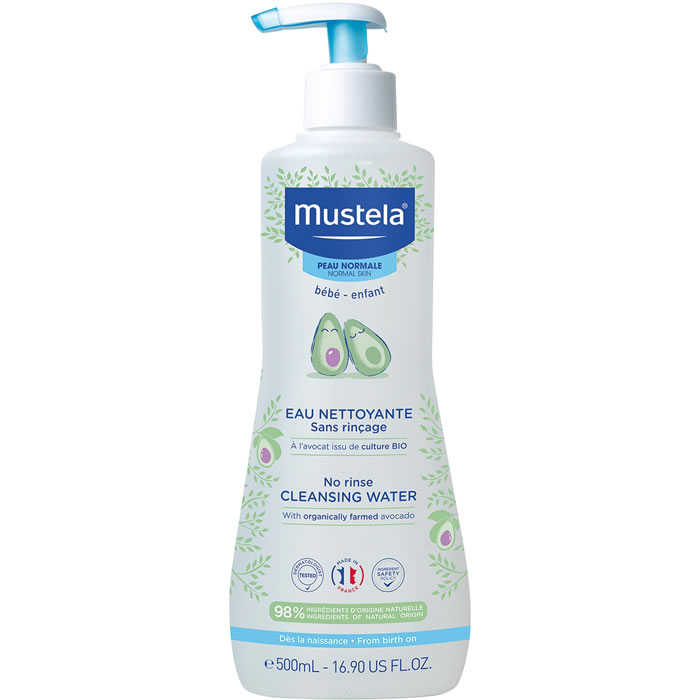 MUSTELA Eau nettoyante sans rinçage à l’avocat bio 500 ml