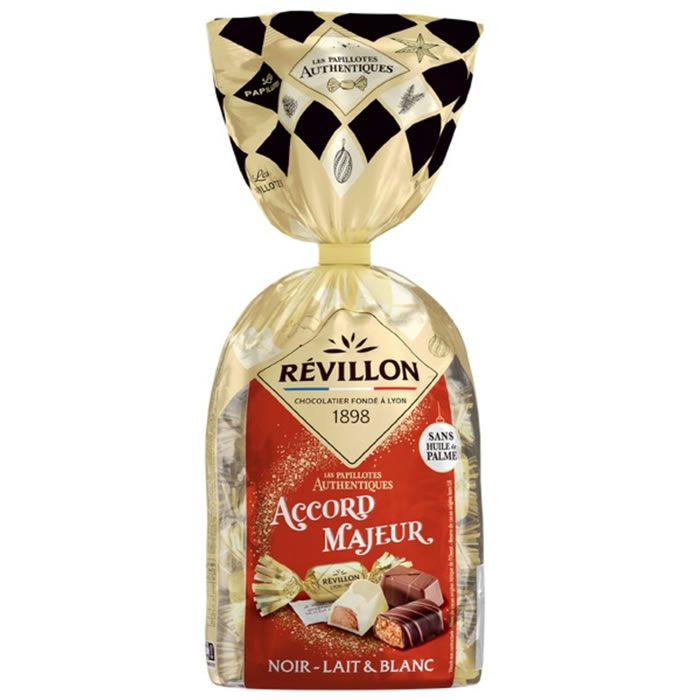 REVILLON Papillotes Authentiques – Assortiment 3 chocolats 360g