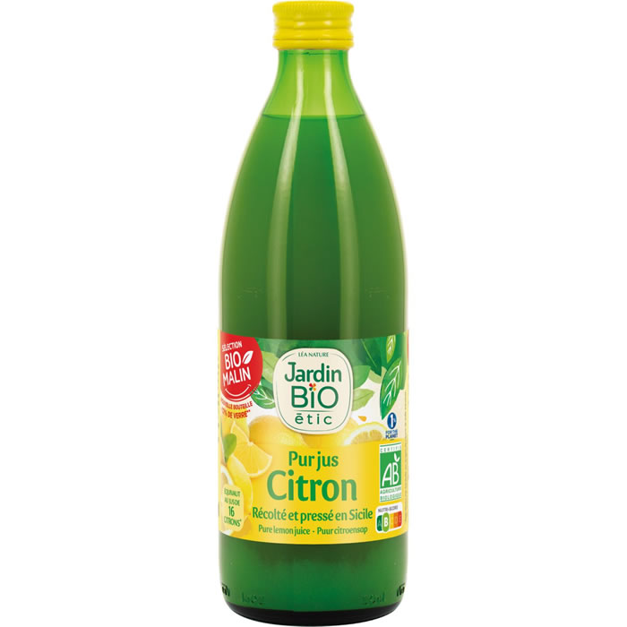 Pur jus de citron bio – JARDIN BIO Étic
