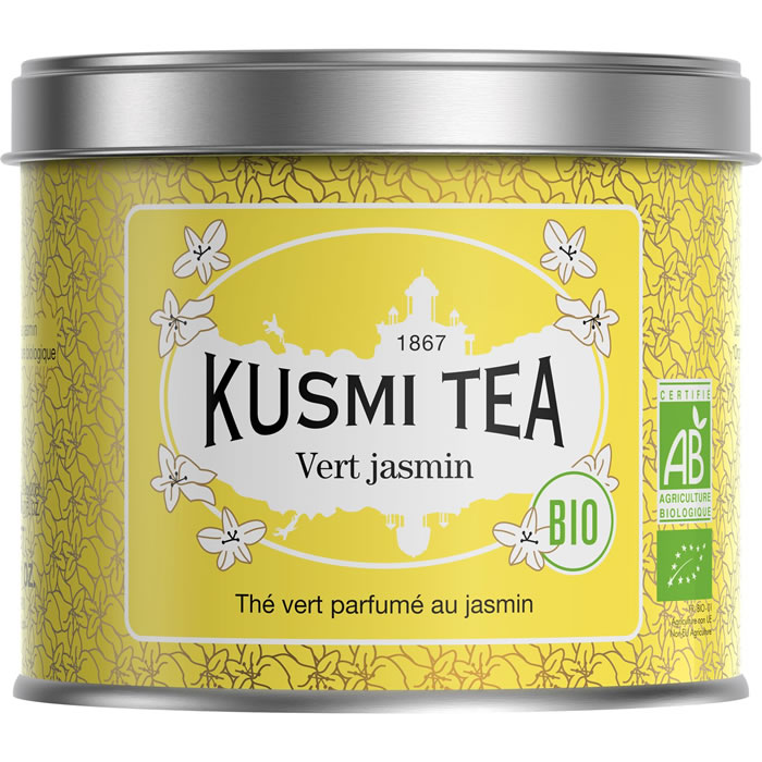 KUSMI TEA Thé vert parfumé au jasmin bio (90g)