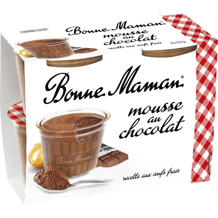 Bonne Maman – Mousse au chocolat 4x50g