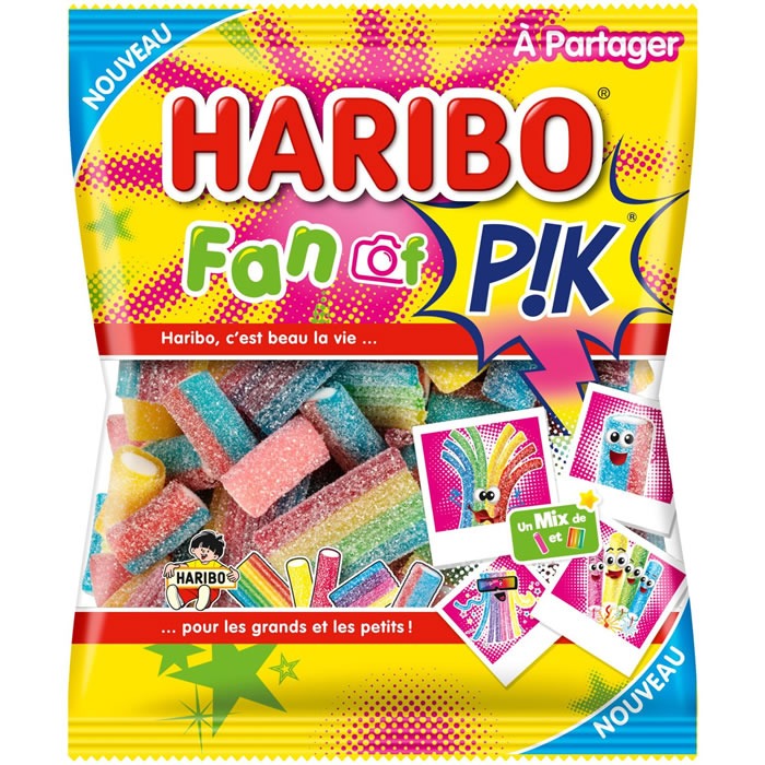 HARIBO Pik Assortiments de bonbons acidulés aromatisés 200g