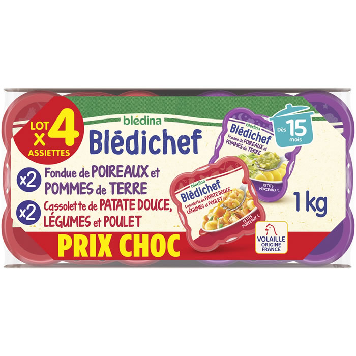 BLEDINA Blédichef – Écrasé de pommes de terre et choux-fleurs 250 g