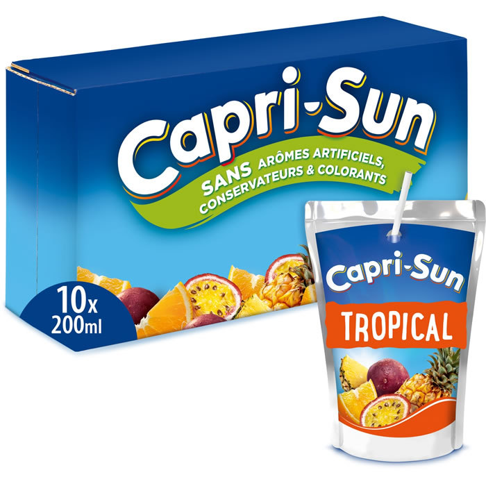 CAPRI-SUN – Boisson aux fruits exotiques 10 x 20 cl