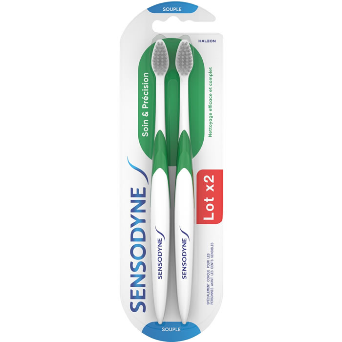 SENSODYNE Precision – Brosse à dents souple x2