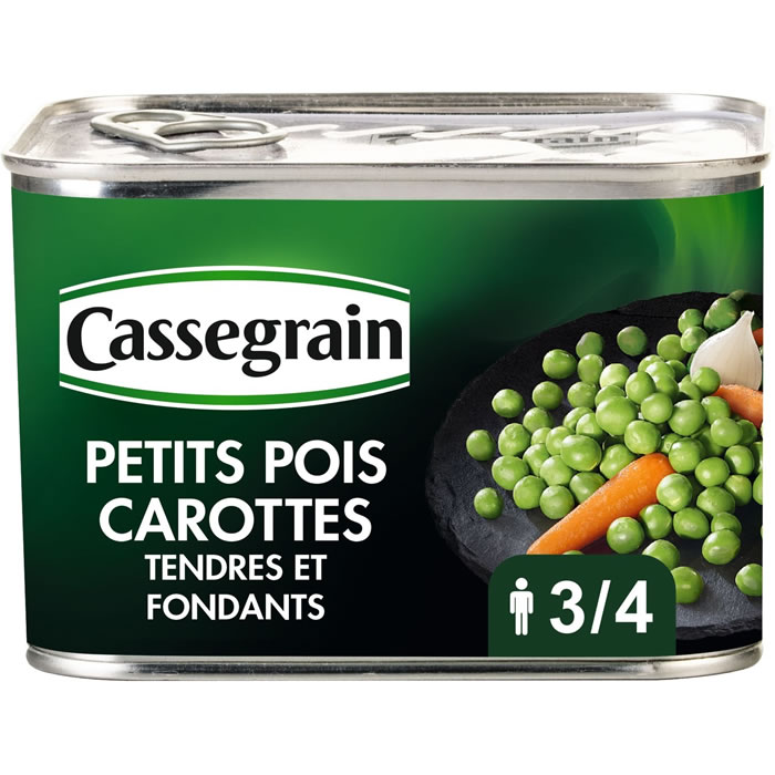 CASSEGRAIN – Petits pois et carottes 465 g