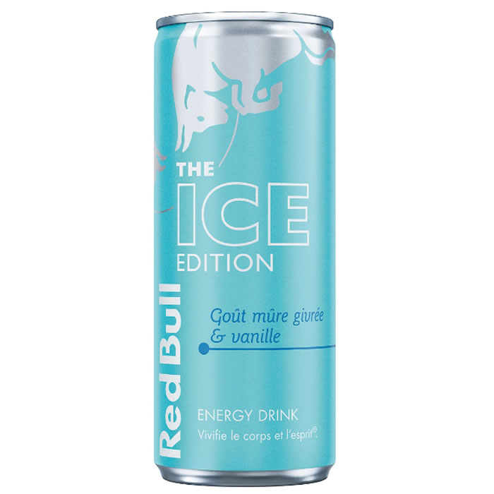RED BULL – Boisson énergisante gazeuse à la mûre givrée et vanille 25 cl