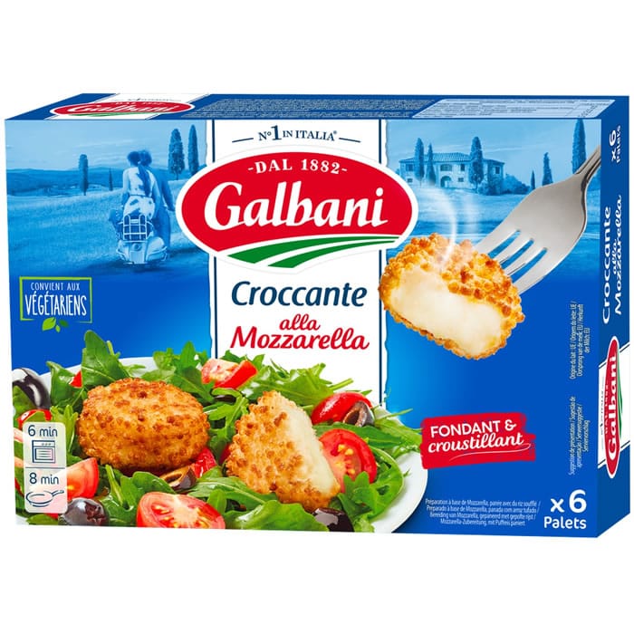 GALBANI – Palet Croccante de mozzarella prêt à dorer – 150g