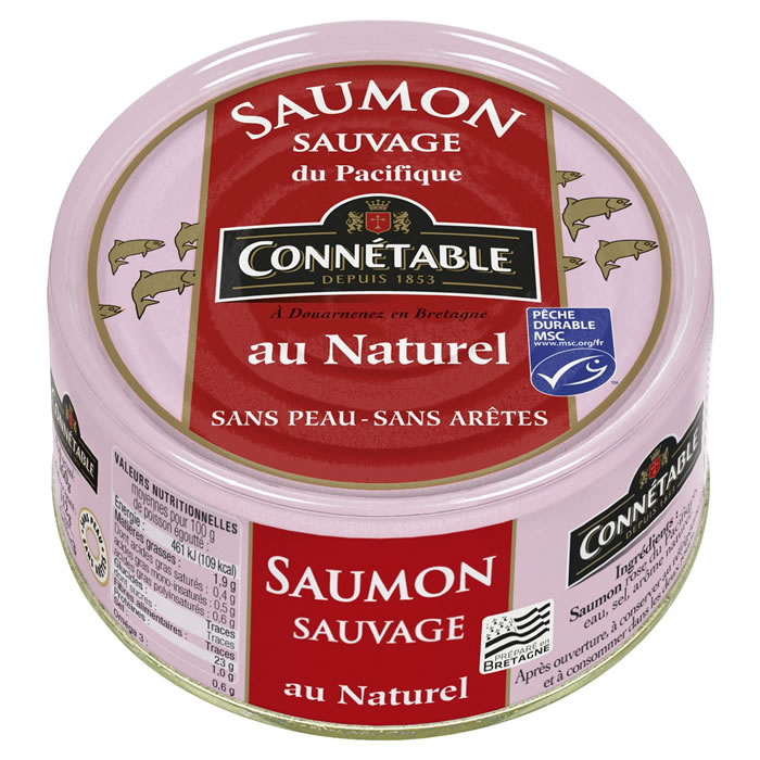 CONNETABLE – Saumon du Pacifique sans arêtes MSC 112 g