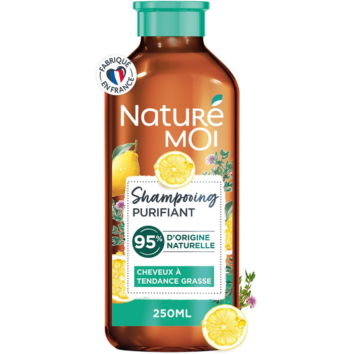 NATURE MOI – Shampoing purifiant au thym et citron 250 ml