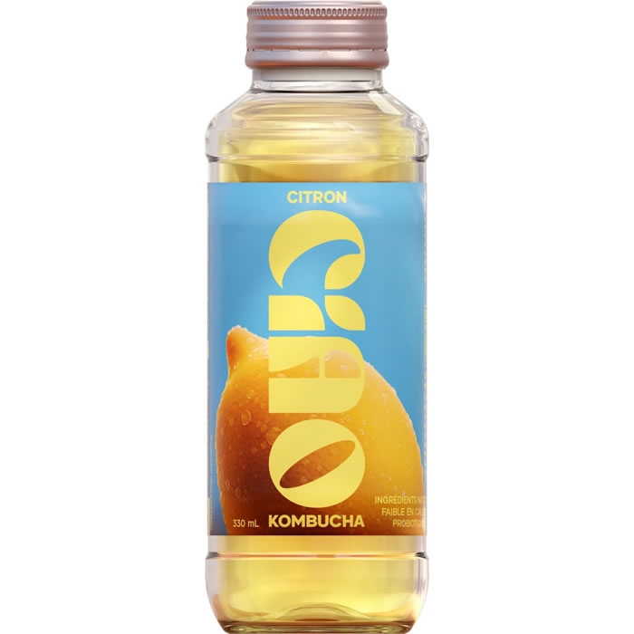 CIAO Squeezie – Kombucha saveur citron 33 cl