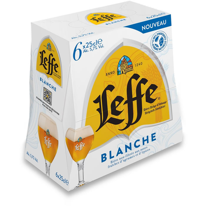 LEFFE – Bière blanche Belge 6 x 25 cl