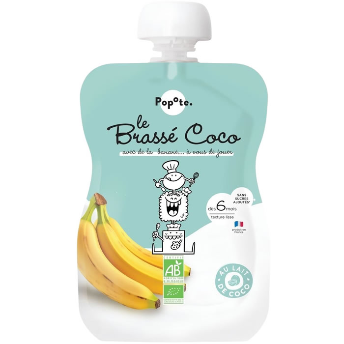 POPOTE – Gourde brassé coco banane 100 g