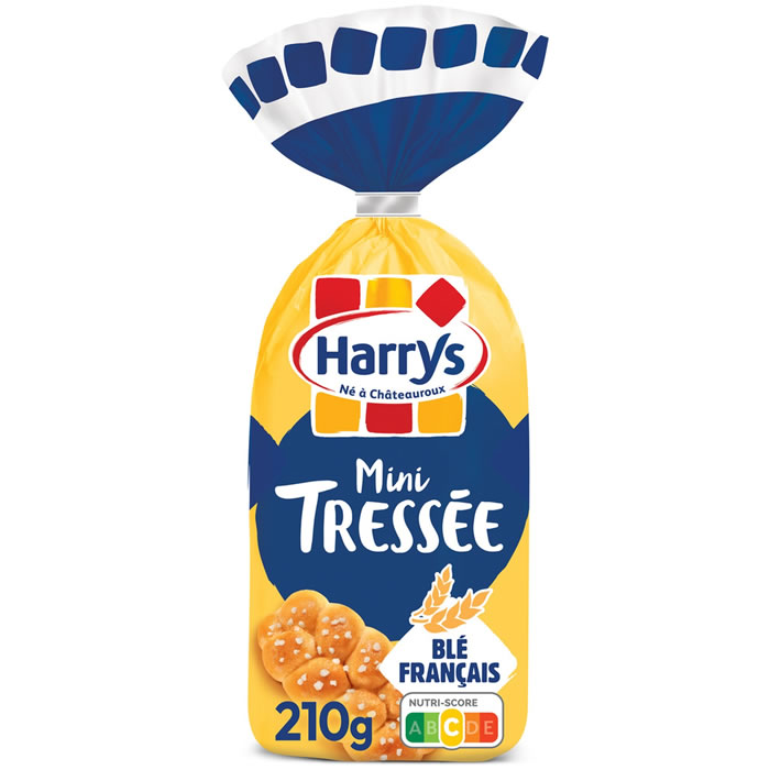 HARRYS – Mini brioches tressées au sucre perlé 210 g