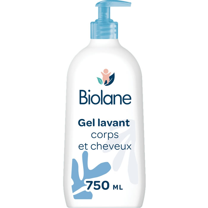 BIOLANE – Gel douche et shampoing 2en1 doux 750 ml