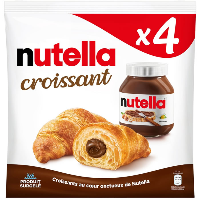 NUTELLA – Croissants fourrés au Nutella (4 x 85g)