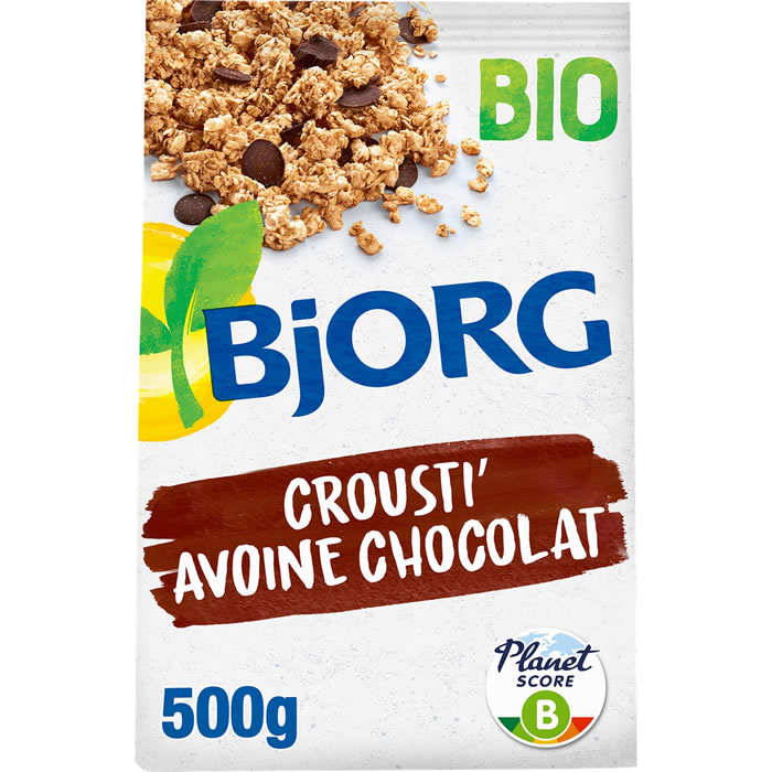 BJORG – Céréales d’avoine et chocolat bio 500 g