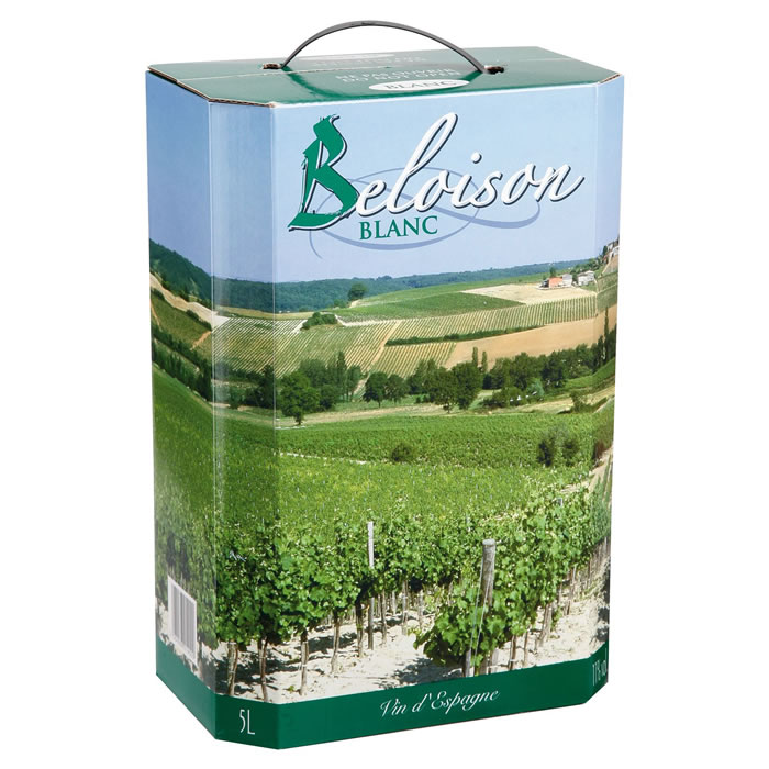 VIN DE TABLE Beloison Vin blanc d’Espagne 5 L