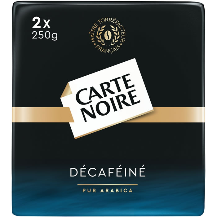 CARTE NOIRE – Café moulu décaféiné pur arabica N°7 500g