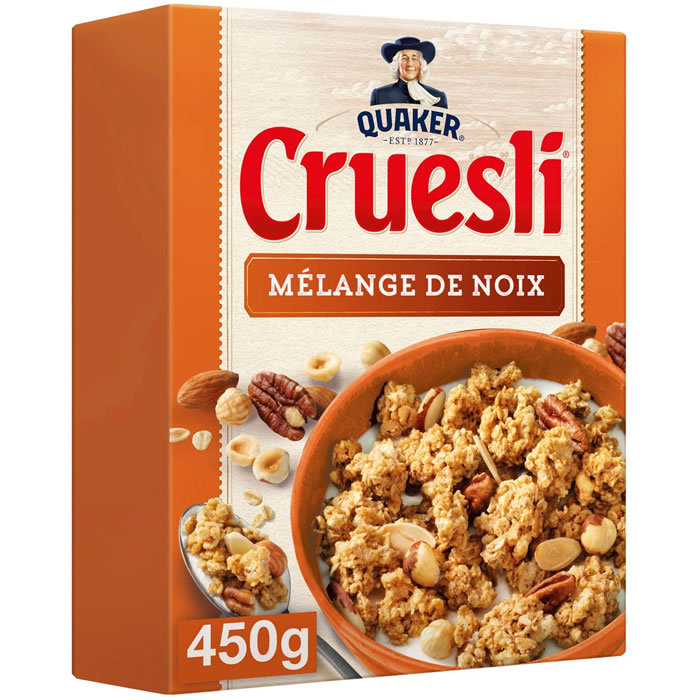 QUAKER Cruesli – Céréales mélange de noix 450 g