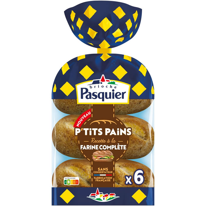 PASQUIER P’tits Pains – Pain sandwich à la farine complète 270 g