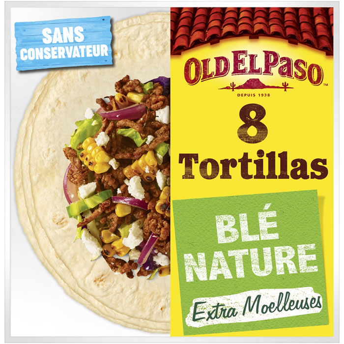 OLD EL PASO – Tortillas de blé nature Petit Format 326g