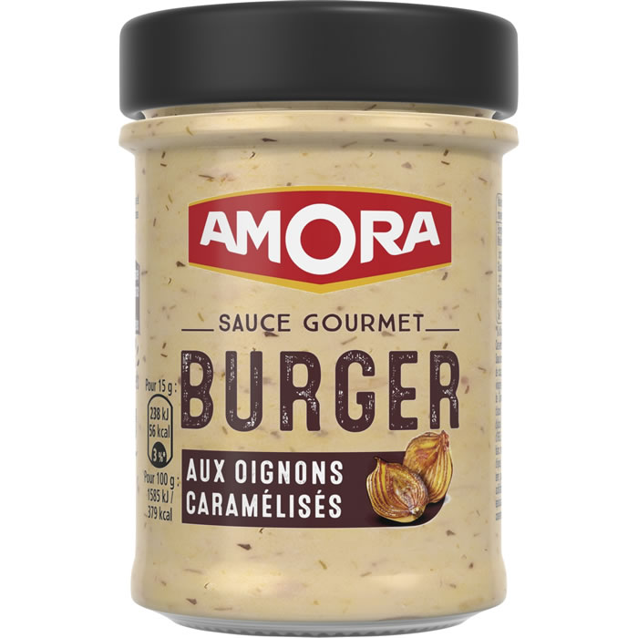 AMORA – Sauce burger aux oignons caramélisés – 188g