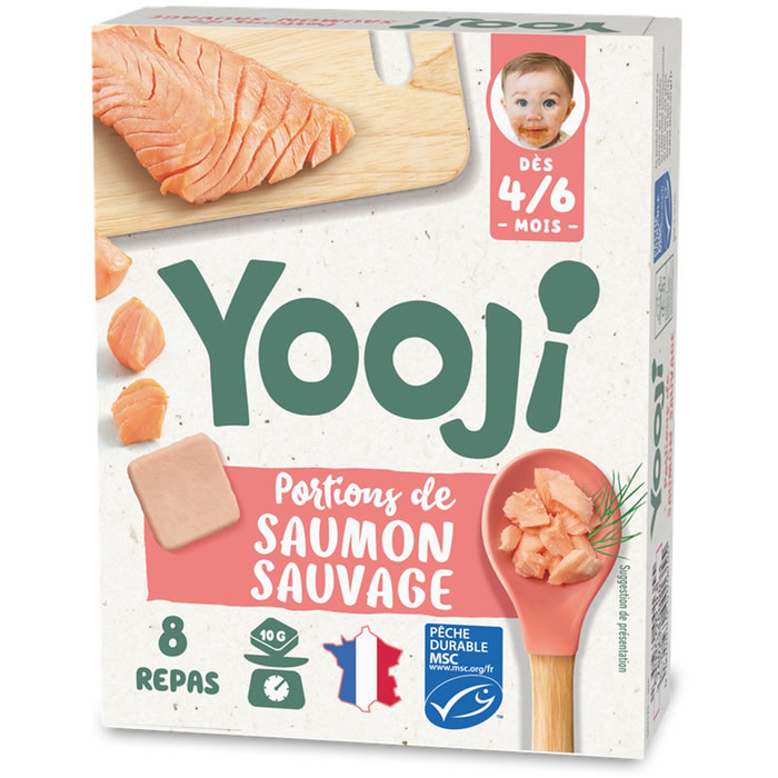 YOOJI – Galets de saumon sauvage MSC dès 6 mois 80g