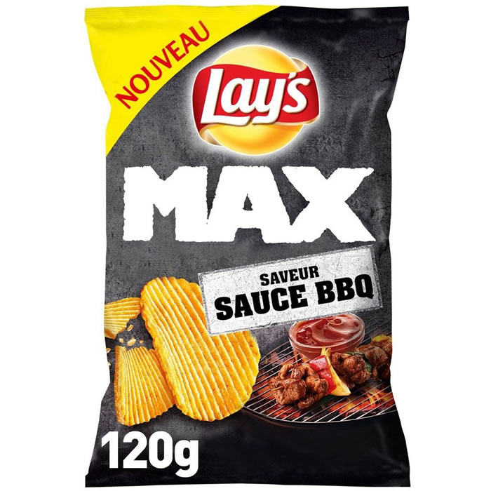 LAY’S – Chips ondulées saveur barbecue 120g