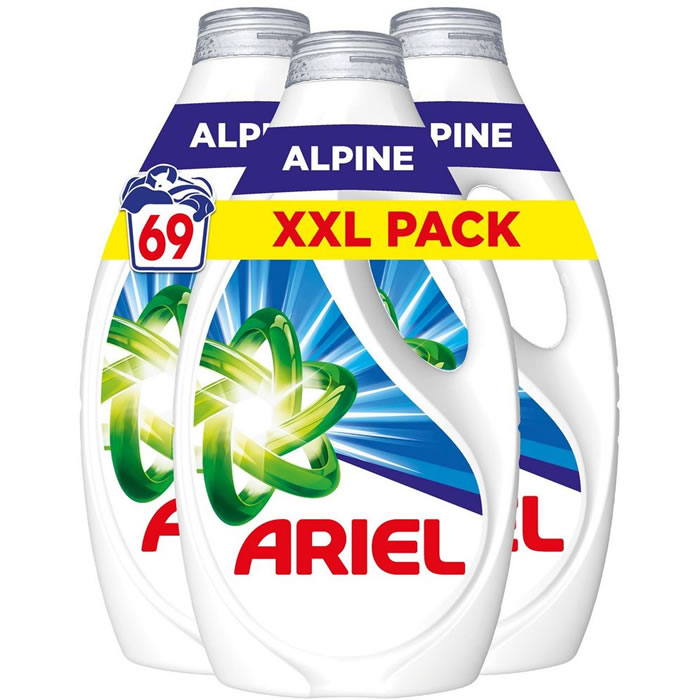 ARIEL Lessive liquide alpine 3,105 L 69 lavages
