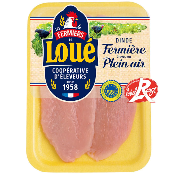 LOUE – Escalopes de dinde fermière Label Rouge IGP (240 g)