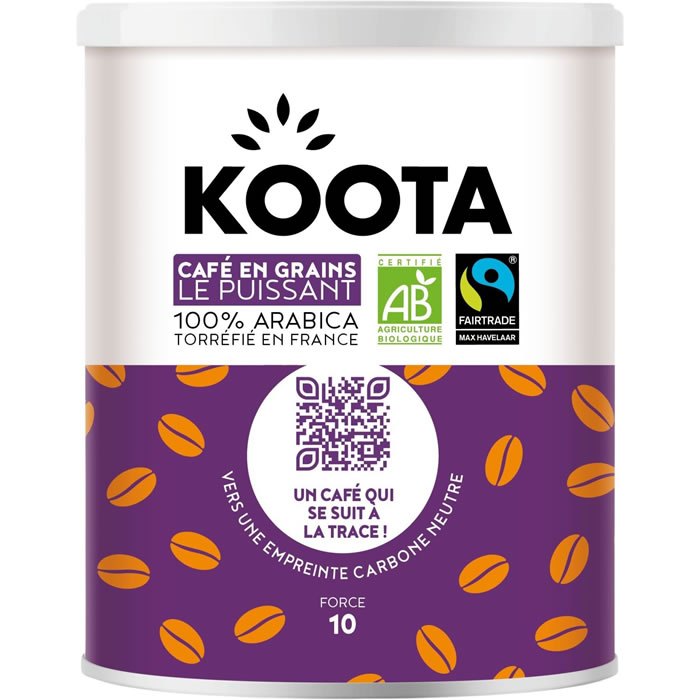 KOOTA Le Puissant – Café en grain arabica N°10 bio 220g