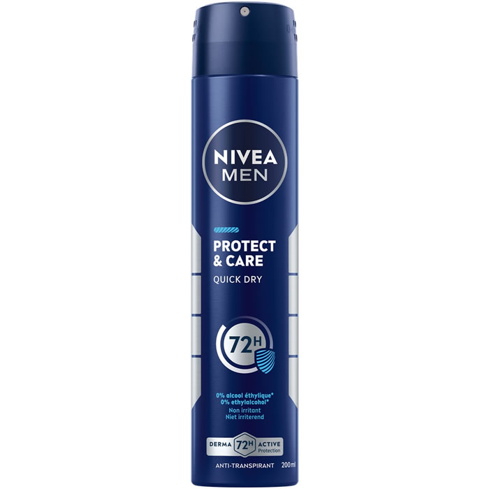 NIVEA Men – Déodorant spray homme protect and care 48h 200 ml