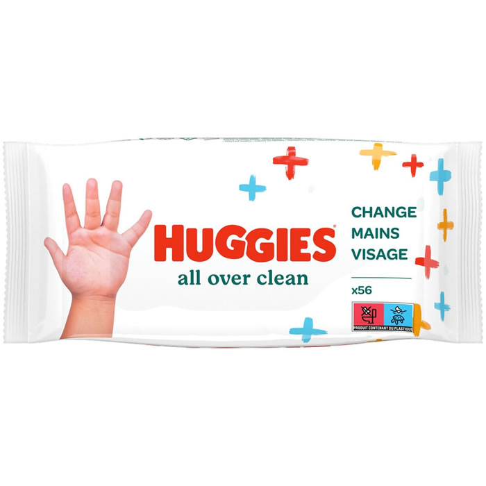 HUGGIES – All Over Clean Lingettes nettoyantes 56 lingettes