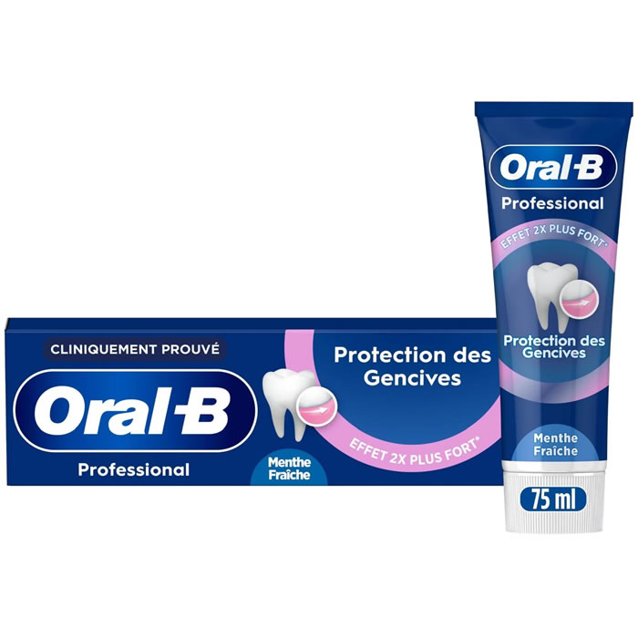 ORAL-B Professional – Dentifrice Protection Gencives Menthe Fraîche 75 ml