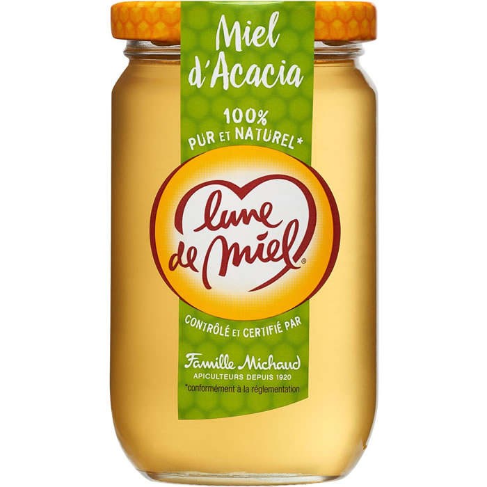 LUNE DE MIEL – Miel liquide d’acacia 375g 375 g