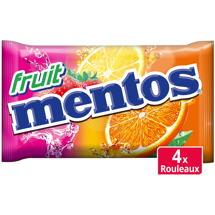 MENTOS Bonbons dragéifiés fruits 152g