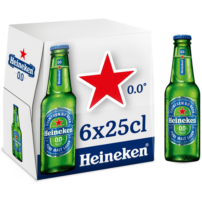 HEINEKEN – Bière blonde sans alcool 6 x 25 cl