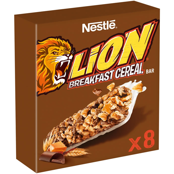 NESTLE Lion Barres céréalières chocolat et caramel 8x25g