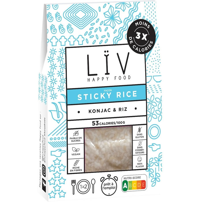 LÏV HAPPY FOOD – Riz de konjac pour sushi 200g