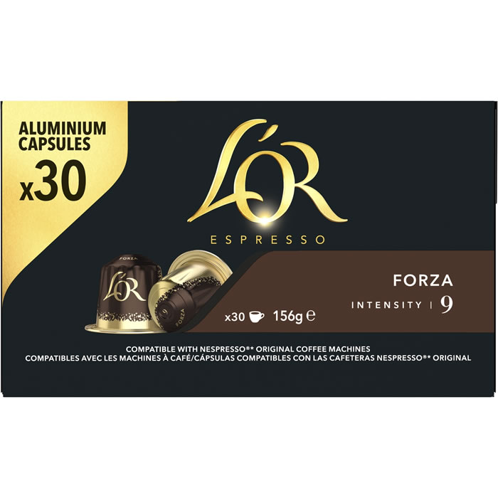 L’OR Forza – Capsules de café fort N°9 30 capsules