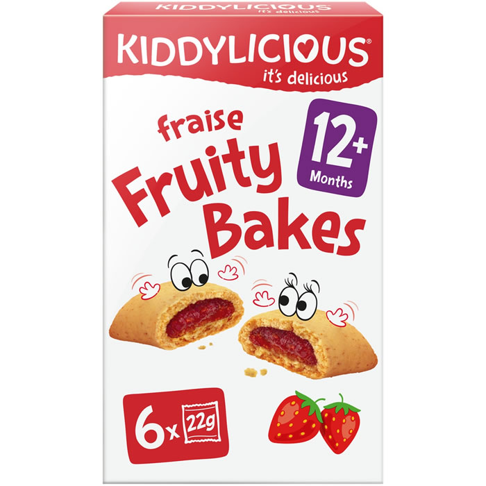 KIDDYLICIOUS – Gâteaux fourrés à la fraise dès 12 mois 132g