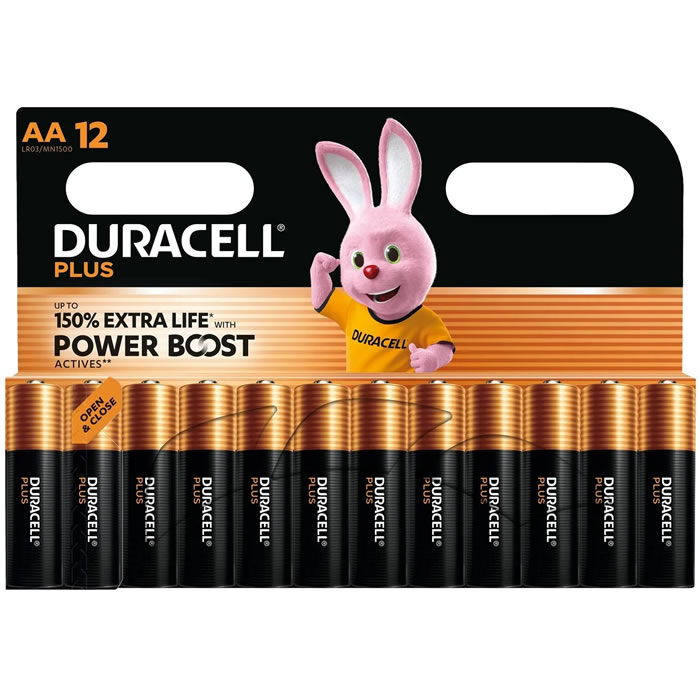 DURACELL Plus Piles alcalines LR06 – type AA