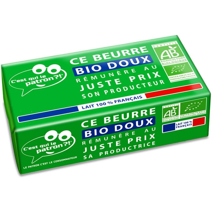 C’EST QUI LE PATRON ?! Beurre doux bio – 250g