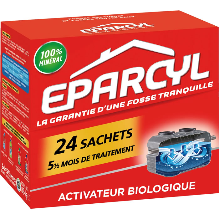EPARCYL Traitement activateur pour fosses septiques 24 sachets