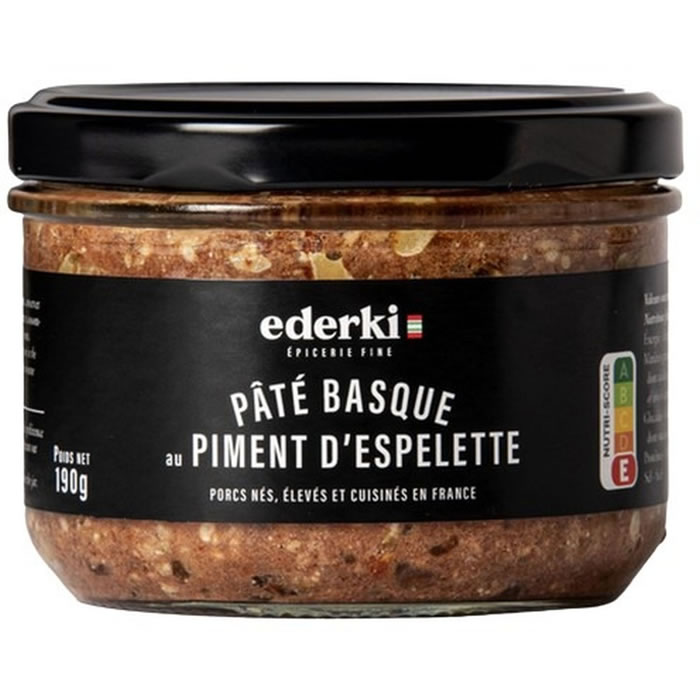 EDERKI – Pâté basque au piment d’Espelette 190g